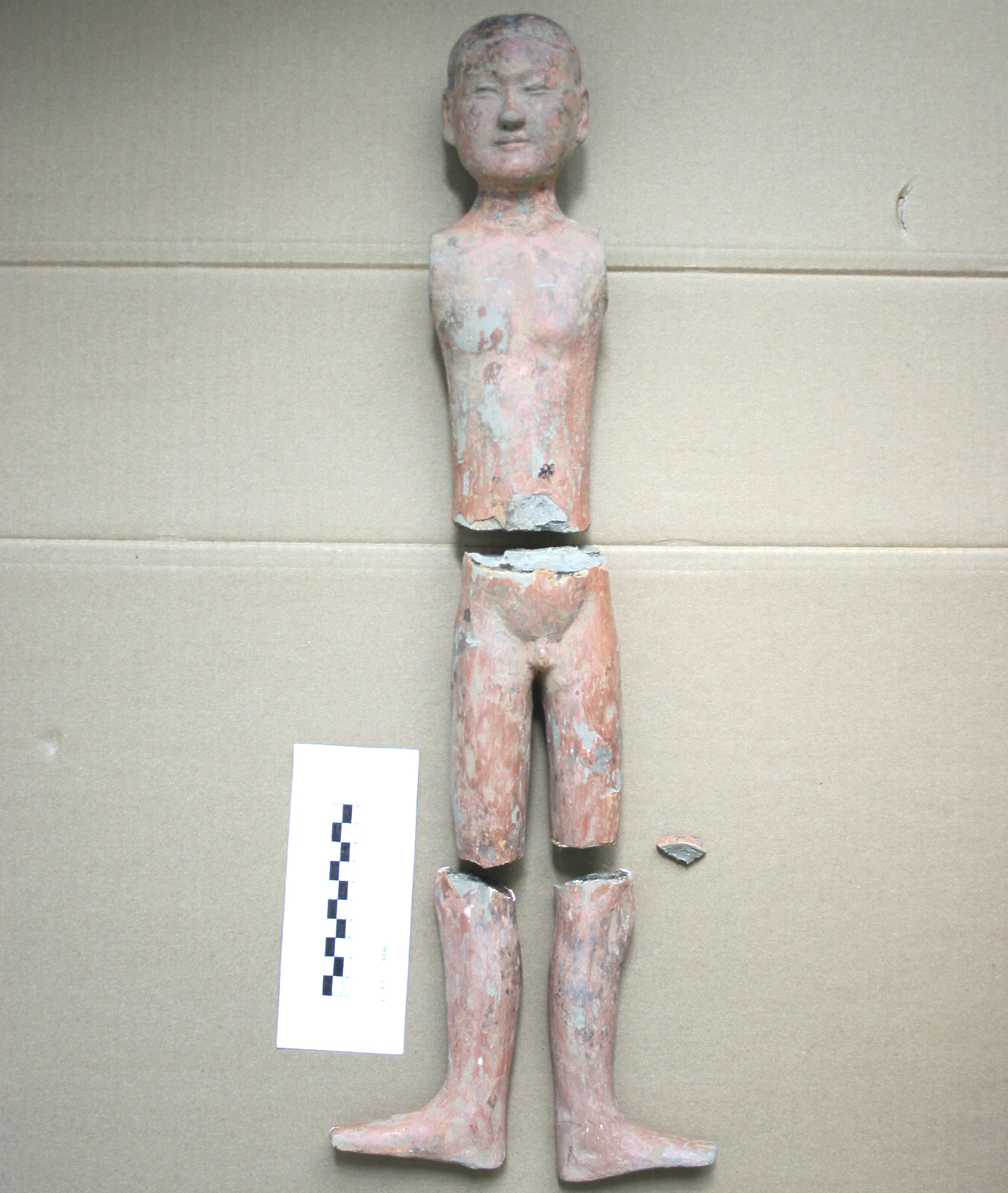 Chinese sculpture before restoration